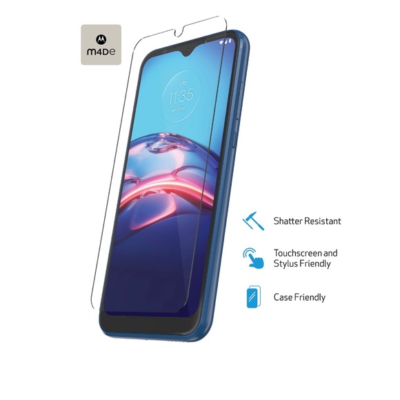 🆕 The DuraGlass Tempered Glass Screen Protector Moto e Straight Talk - Picture 2 of 5